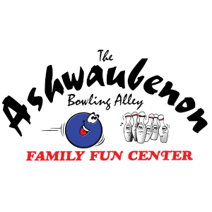 The Ashwaubenon Bowling Alley logo birthday party