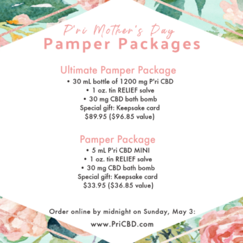 P'ri CBD Mother's Day Gift Packages