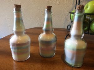 colored salt bottle project
