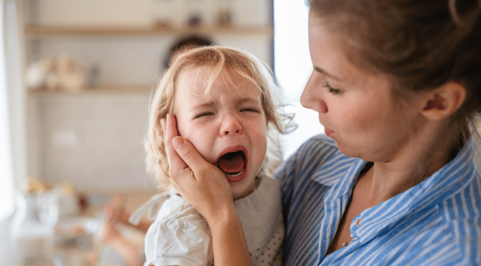 child crying; time-out